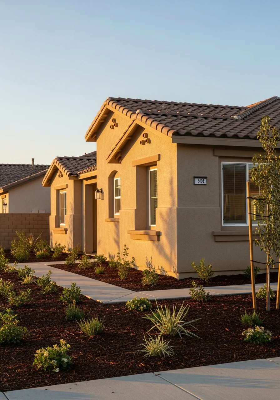 Corona home exterior showing quality construction and professional attention to detail.